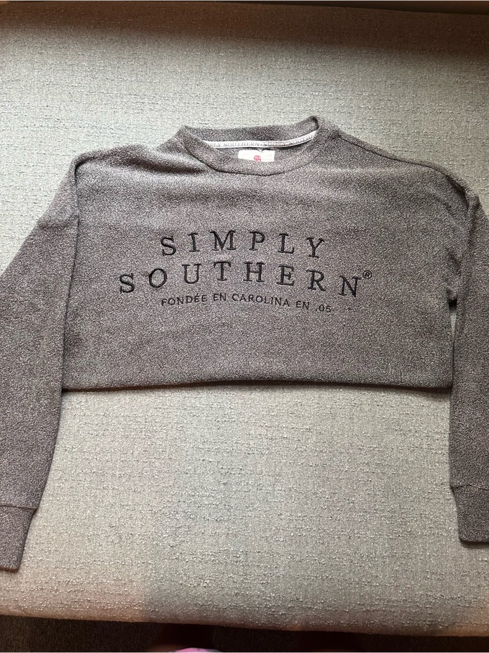 Simply Southern Gray Logo Crewneck Sweatshirt